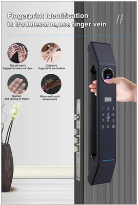 Smart Exterior Türschlösser mit Fingerabdruck / Passwort / Karte Kapazität 100 Entriegelung Karte
