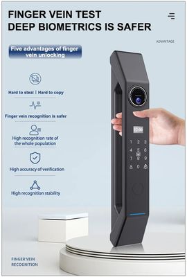 Smart Exterior Türschlösser mit Fingerabdruck / Passwort / Karte Kapazität 100 Entriegelung Karte
