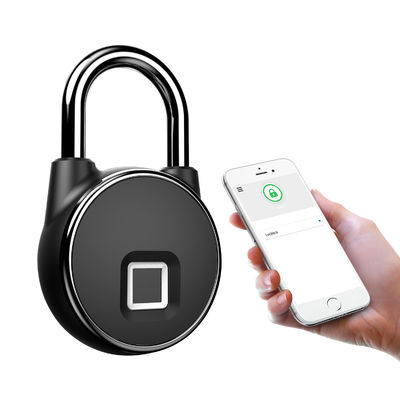 Garage Zinklegierung Security Smart Lock mit USB-Schnittstelle und Fingerabdruckerkennung