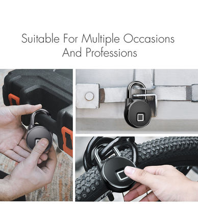 Garage Zinklegierung Security Smart Lock mit USB-Schnittstelle und Fingerabdruckerkennung