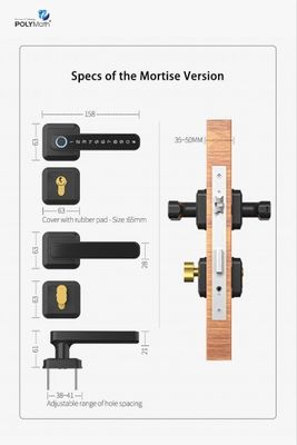 WLAN-verbundene Bluetooth-Eingangssperre Griffe für modernes Einfachheits-Style-Türschloss