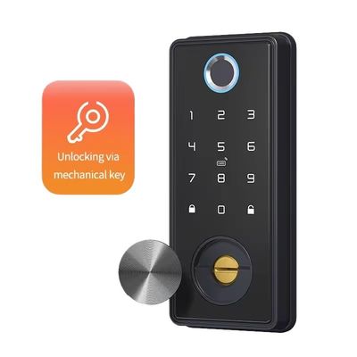 Zinklegierung Schwarzblau Zahn Smart Lock für WIFI-Netzwerk Tuya APP Speicherkarte