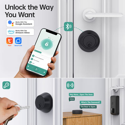 Einfache Bedienung Bluetooth-Tastatur Smart Lock für Aluminium Holztür Fernschließen