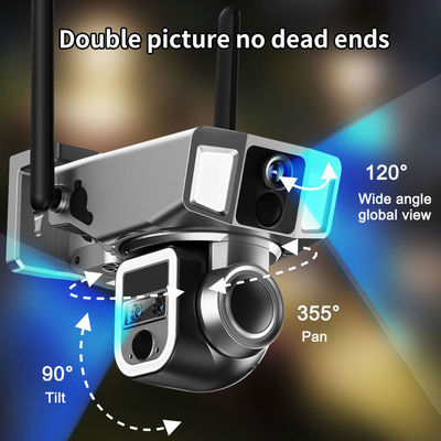 4MP drahtlose Solar-Wifi-Sicherheitskamera mit wasserdichtem Design und H.265 Video-Codierung