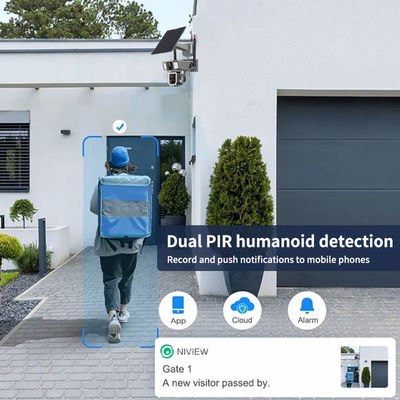 4MP drahtlose Solar-Wifi-Sicherheitskamera mit wasserdichtem Design und H.265 Video-Codierung