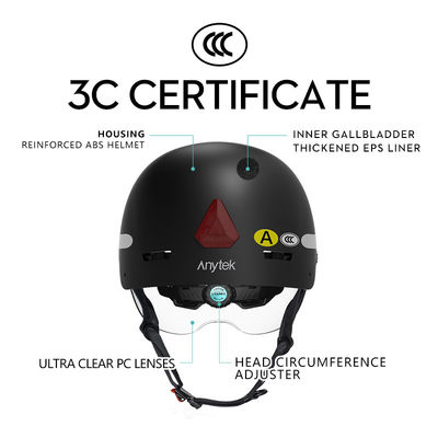 Intelligenter Fahrradhelm mit 8-Stunden-Aufnahme-Kamera und ABS Shell EPS Inner Liner