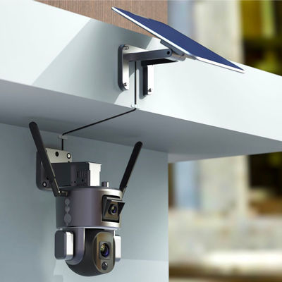Wireless WIFI Überwachung mit Dual 4K Solarkamera 10X optischer Zoom und Nachtsicht