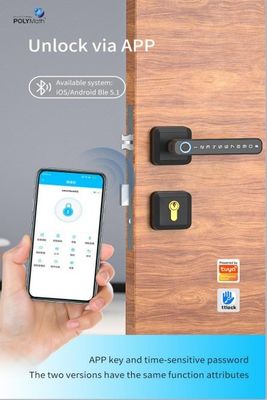 Holztür Fingerabdruck Passwort Smart Lock Schnell entsperren Digitaler Code WiFi-Konnektivität
