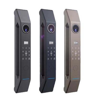 Karte Schließung Smart Doorlock mit Kamera automatische Katze Auge und Fingerabdruck APP Intercom