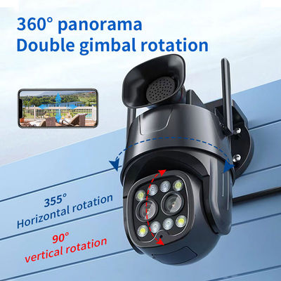 1080P Dual Lens Netzwerkkamera mit 8X optischem Zoom und 360° Allround-Schutz