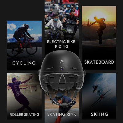 Fahrräder und Motorräder 365g Leichtgewicht Smart Cycling Helm mit 1080P HD Kamera
