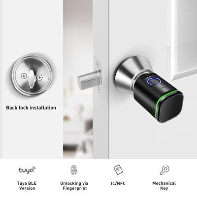 Typ C Stromversorgung Smart Fingerprint Zylinder Türschloss Wasserdicht und Euro Standard