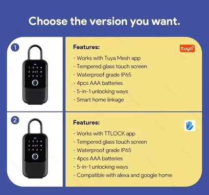 Holztür App Öffnen Sie Außen IP65 Wasserdicht WiFi Smart Door Lock mit Fingerabdruck TUYA TT