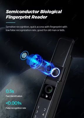 Digital Smart Lock für Holztüren 3D Gesichtserkennung TUYA App Wasserdicht IP64 WLAN