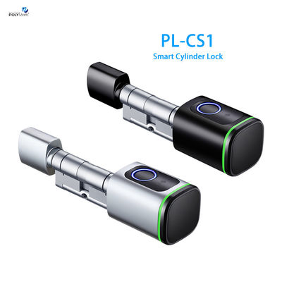 Polymath Silber Smart Door Lock Schlüssellos Fingerabdruck und IC-Karte Steuerung Dimension
