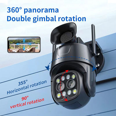 2.8 8mm Dual Lens PTZ IP-Kamera mit Hybrid-Zoom-Menschenerkennung und Audio-Fähigkeit