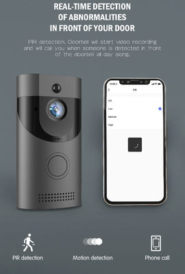 1080P Auflösung WLAN-Netzwerk drahtlose Kamera Intercom Smart Tuya Türglocke für Holzglas