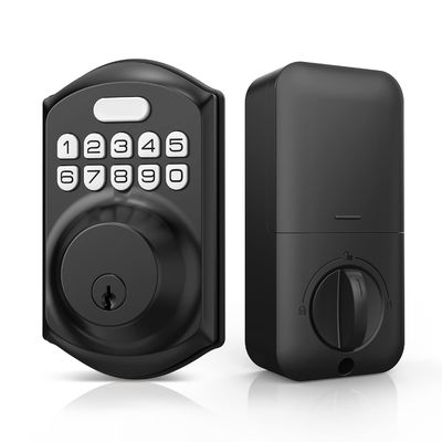 Schlüssellose Eingabe Fingerabdruck Türschloss Tuya Smart Memory Card Datenspeicheroption Grau