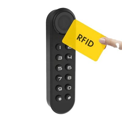 Schwarz-Weiß-Sicherheitsschloss Elektronische digitale Schranksperre mit Fingerabdruckschließfach