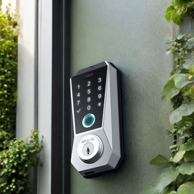 Tuya WIFI Digital Smart Door Lock mit Speicherkart und Fingerabdruck