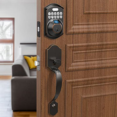 Konkurrenzfähiges Zuhause Tuya Elektro-Fingerabdruck Schlüsselloser Türgriff Smartlife Schloss Tür Set
