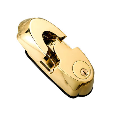 Holztür Hochsicherheit Goldfarbe Wasserdicht Schiebe-Smart Fingerabdruck Türverschluss 42,1 * 35,6 * 51,5 cm