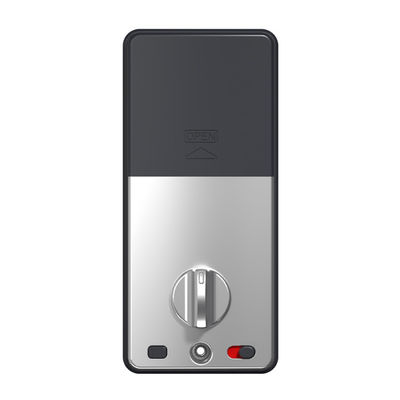 Sliver Multifunktionales Smart Door Lock mit Fingerabdruck Passwort und Kartenfunktionen