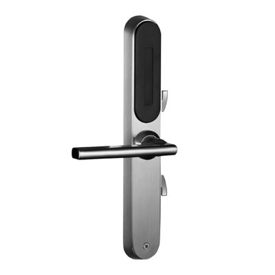 Smart Lock aus Edelstahl mit Griff in Silberfarbe