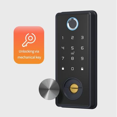 Aluminium Tür TUYA Smart Lock mit Fingerabdruckerkennung und Speicher für Speicherkarten