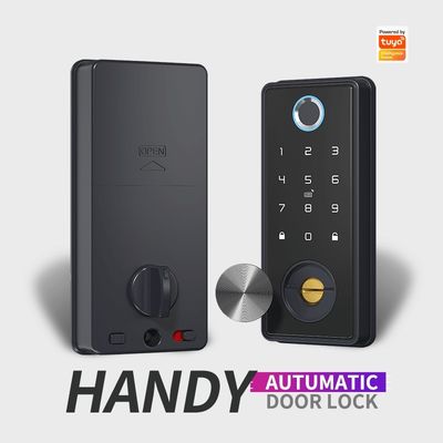 Aluminium Tür TUYA Smart Lock mit Fingerabdruckerkennung und Speicher für Speicherkarten