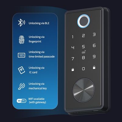 Zinklegierung Sicherheitsschloss Tür Fingerabdruck elektronisches intelligentes Schloss Für Hotelwohnung