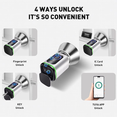 Einfache Diy Installation Smart System Tuya APP Türschloss Schlüssellose verbundene BLE Fingerabdruckkarte