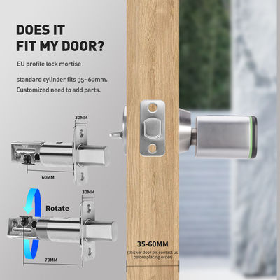 Einfache Diy Installation Smart System Tuya APP Türschloss Schlüssellose verbundene BLE Fingerabdruckkarte