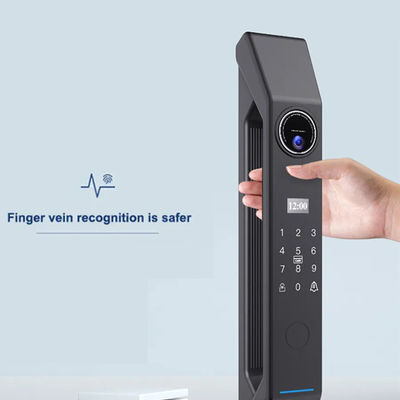Silberblau Mocha Digital Smart Door Lock Fingerabdruck/Passwort/Karte Entsperren 100 Kapazität