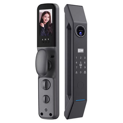 Silberblau Mocha Digital Smart Door Lock Fingerabdruck/Passwort/Karte Entsperren 100 Kapazität