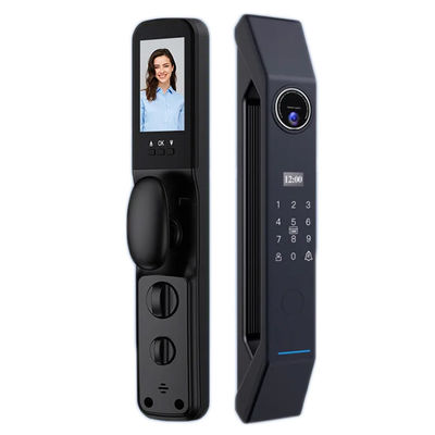 Silberblau Mocha Digital Smart Door Lock Fingerabdruck/Passwort/Karte Entsperren 100 Kapazität