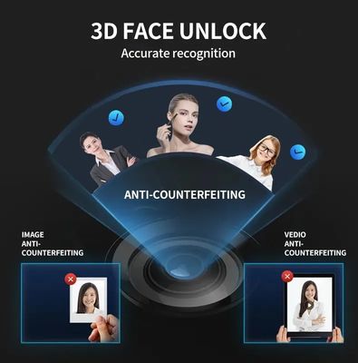 Smart Tuya Wifi 3D Gesichtserkennung Fingerabdruck Digital Smart Tür Schloss für Stahl Tür
