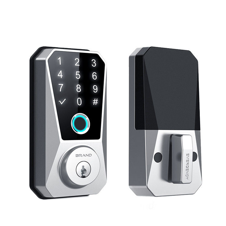 Doppelseitiges Sicherheits-Smart-Lock Öffnen Sie Ihre Tür mit Fingerabdruck-Schlüsselkartencode-Eingabe