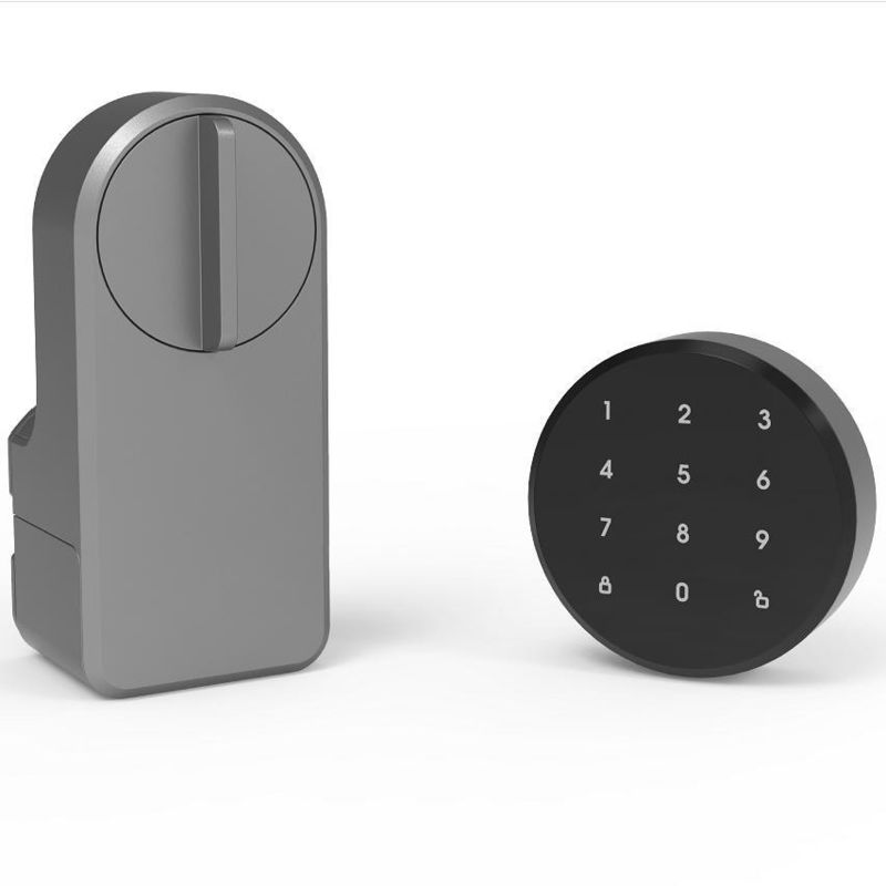 Einführung des Grey Wifi Smart Gate Lock für die Speicherkarte von Tuya Wooden Doors