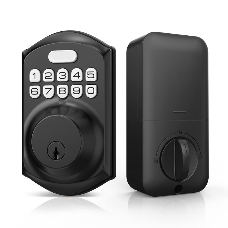 Schlüssellose Eingabe Fingerabdruck Türschloss Tuya Smart Memory Card Datenspeicheroption Grau
