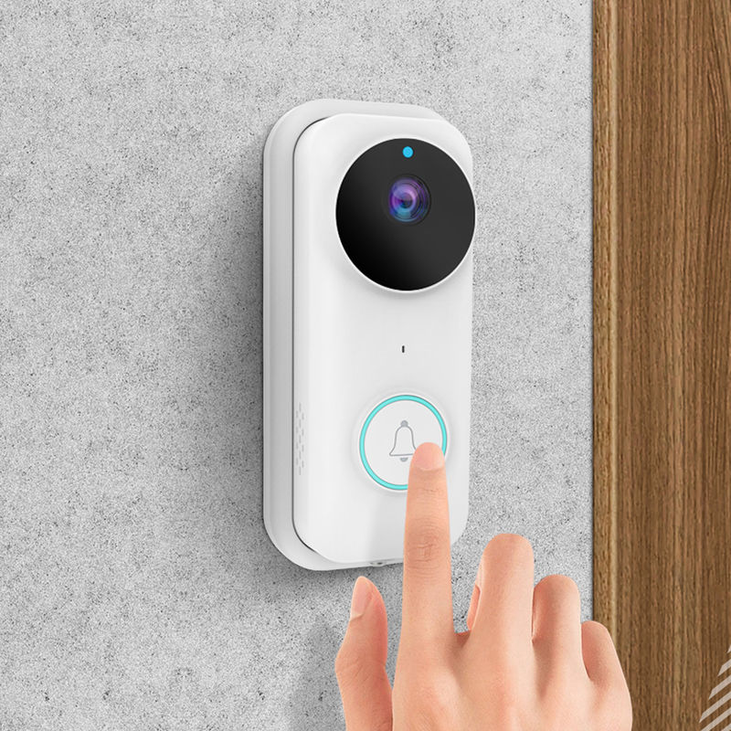 Einfach zu installieren Weißes WLAN 1080P Video Tür Telefon Intercom System Einfach zu installieren