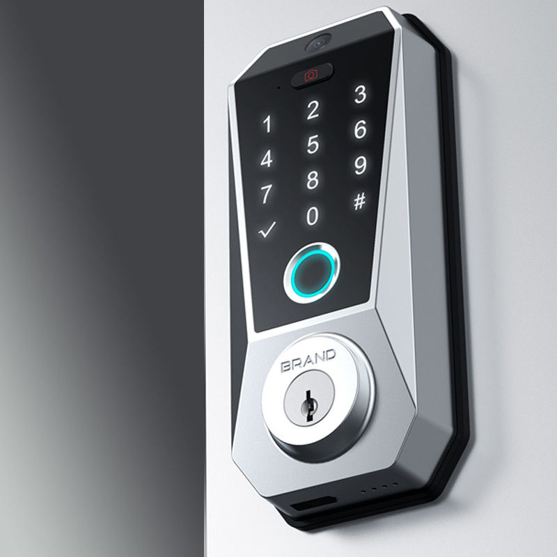Tuya WIFI Digital Smart Door Lock mit Speicherkart und Fingerabdruck