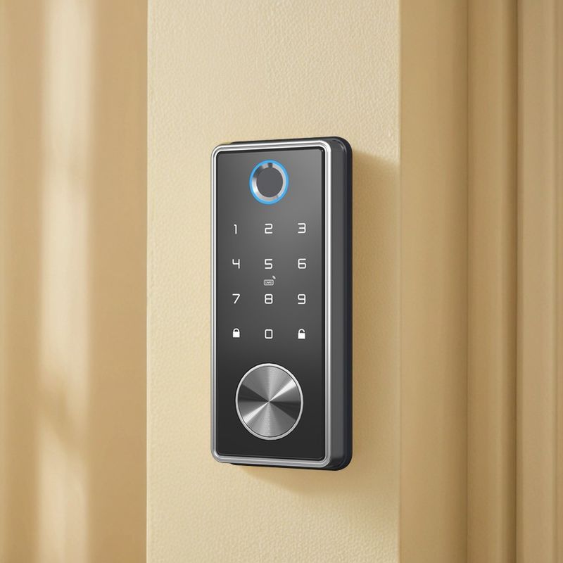 Smart WiFi Fingerabdruck Türschloss für Holz Aluminium und Stahl Türen Speicherkarte Option