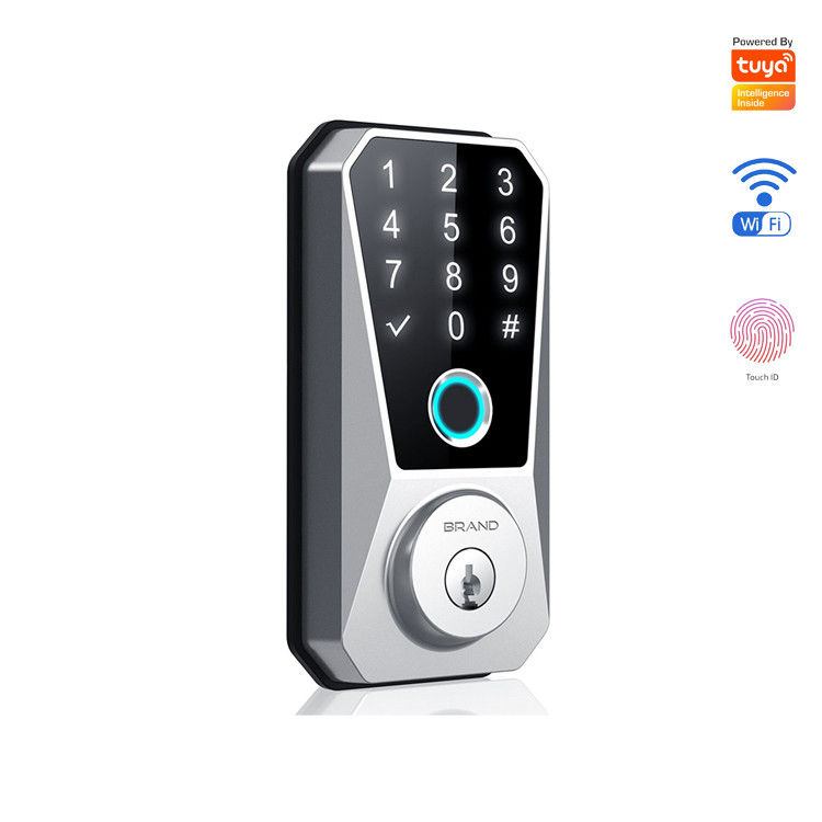 Edelstahl Tür Smart Deadbolt Schloss WLAN Digital Front Schlüssellos für Zuhause Tuya App