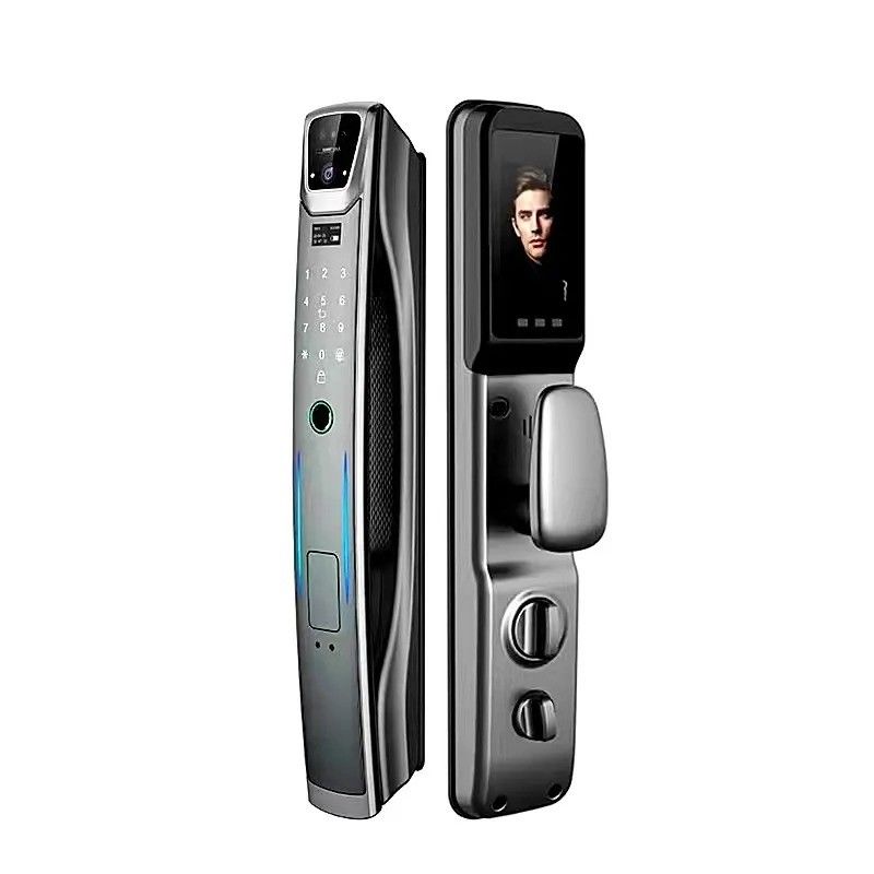 Smart Tuya Wifi 3D Gesichtserkennung Fingerabdruck Digital Smart Tür Schloss für Stahl Tür